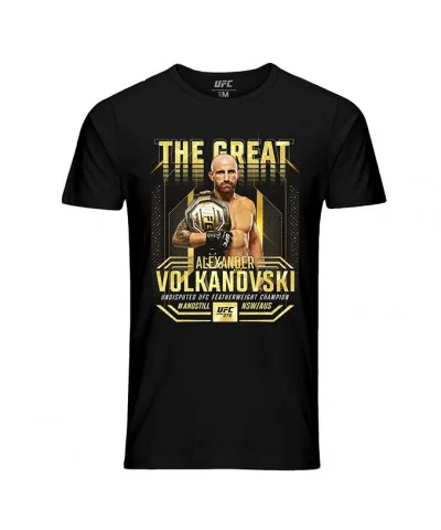 Men's UFC Alexander "The Great" Volkanovski UFC 276 Champ T-Shirt - Black $12.04 MEN'S