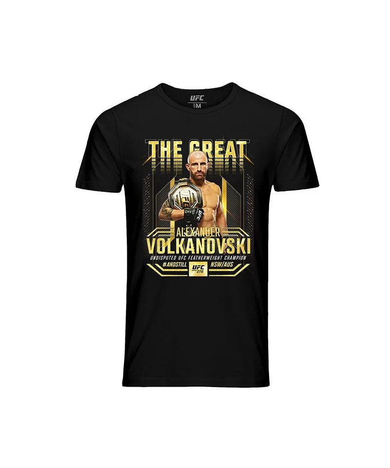 Men's UFC Alexander "The Great" Volkanovski UFC 276 Champ T-Shirt - Black $12.04 MEN'S