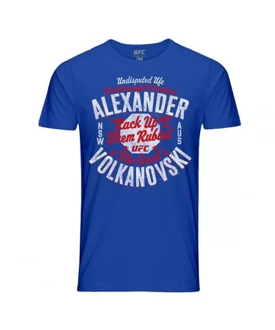 Men's UFC Alexander "The Great" Volkanovski Rack Up Them Rubies T-Shirt - Royal $10.92 MEN'S