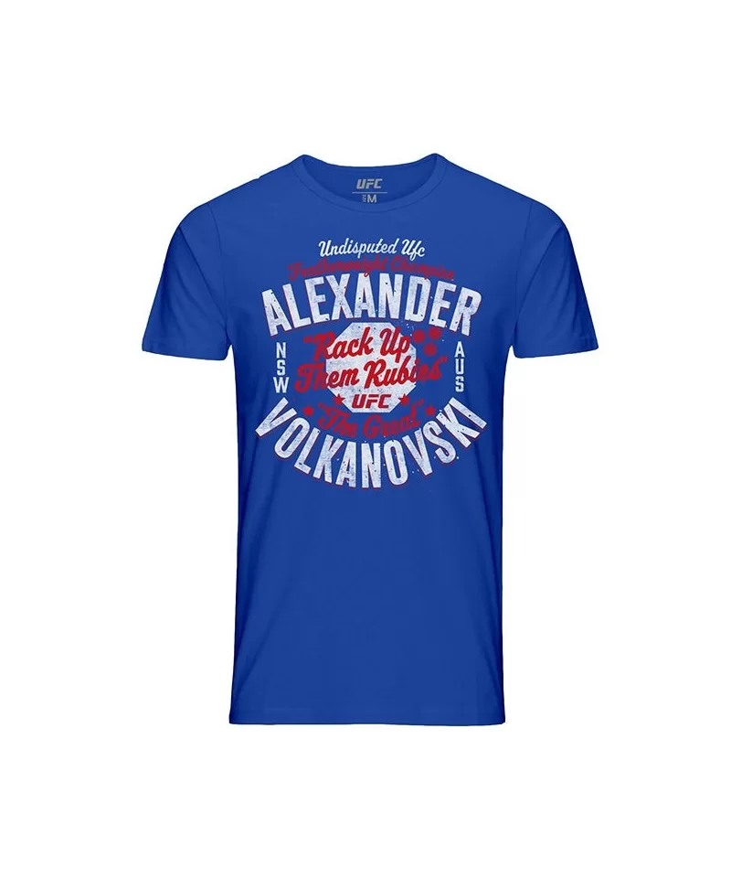 Men's UFC Alexander "The Great" Volkanovski Rack Up Them Rubies T-Shirt - Royal $10.92 MEN'S