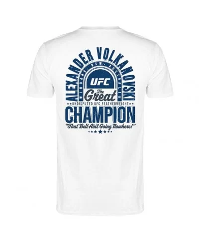 Men's UFC Alexander "The Great" Volkanovski Champion T-Shirt - White $9.80 MEN'S