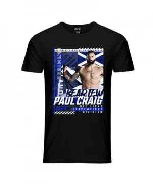 Men's UFC Paul "Bearjew" Craig Scotland T-Shirt - Black $13.16 MEN'S