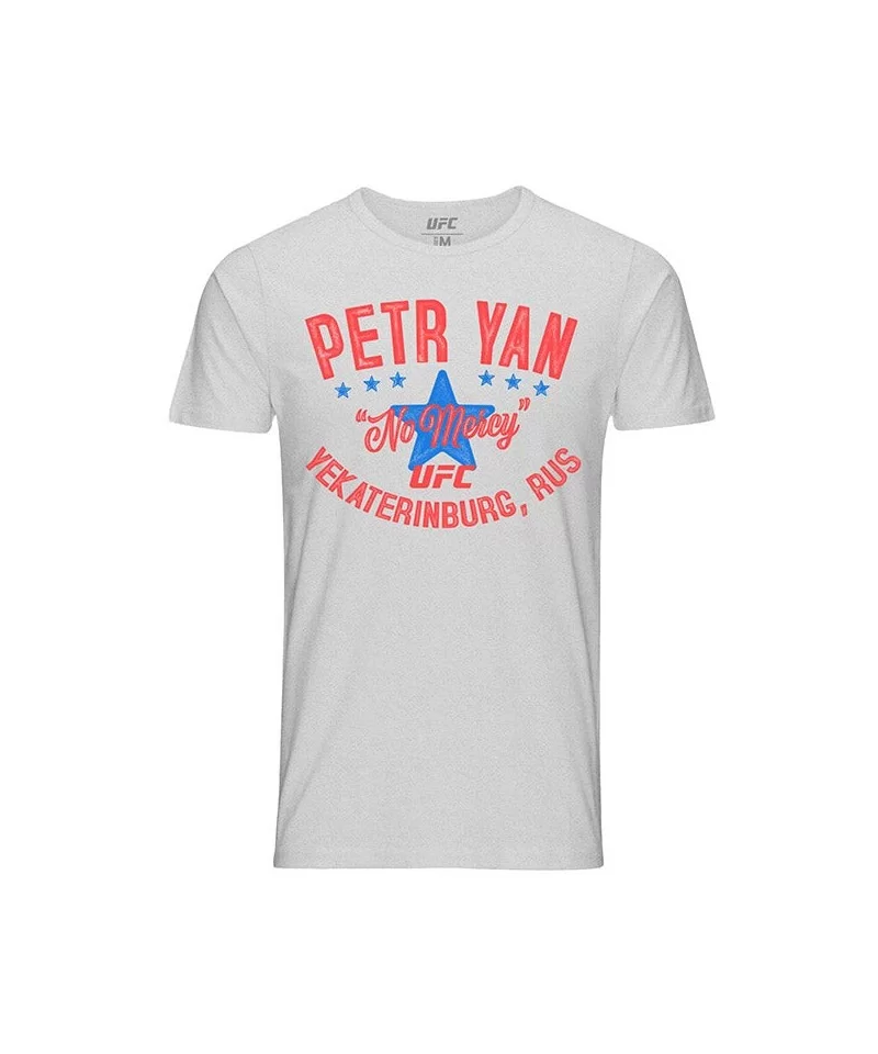 Men's UFC Petr "No Mercy" Yan Script T-Shirt - Light Grey $12.60 MEN'S