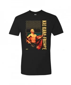 Men's UFC Kai Kara-France T-Shirt - Black $10.92 MEN'S