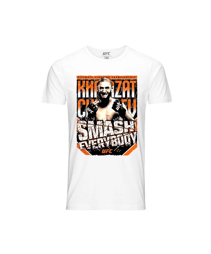 Men's UFC Khamzat "Borz" Chimaev Smash Everybody T-Shirt - White $11.48 MEN'S