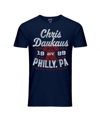 Men's UFC Chris Daukaus T-Shirt - Navy $12.04 MEN'S