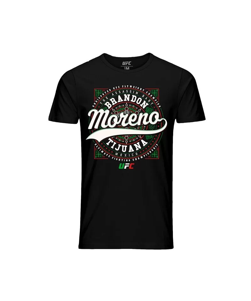 Men's UFC Brandon Moreno Tijuana Crest T-Shirt - Black $10.08 MEN'S