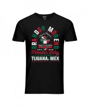 Men's UFC Brandon Moreno Quote T-Shirt - Black $8.40 MEN'S