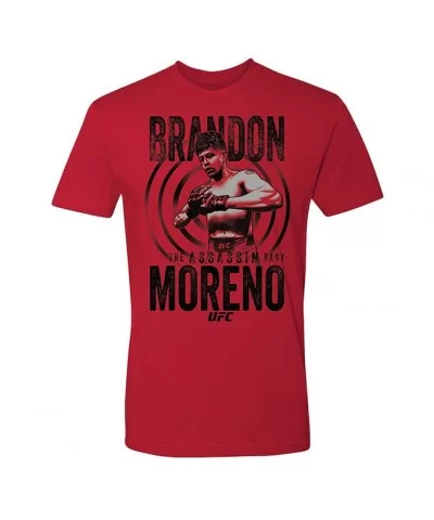 Men's UFC Brandon Moreno T-Shirt - Red $9.24 MEN'S