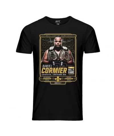 Men's UFC Daniel "DC" Cormier Hall of Fame T-Shirt - Black $13.16 MEN'S