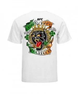 Men's UFC Conor McGregor "Screaming Gorilla" T-Shirt - White $10.64 MEN'S