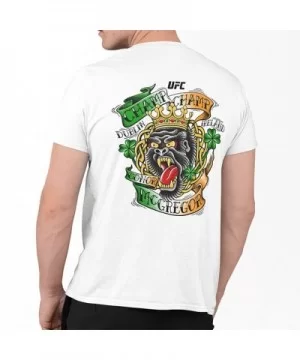 Men's UFC Conor McGregor "Screaming Gorilla" T-Shirt - White $10.64 MEN'S