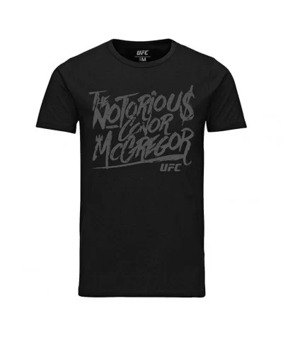 Men's UFC Conor "The Notorious" McGregor Graffiti T-Shirt - Black $10.08 MEN'S