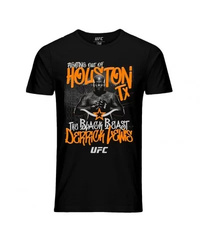 Men's UFC Derrick "The Black Beast" Lewis Houston Graffiti T-Shirt - Black $8.68 MEN'S