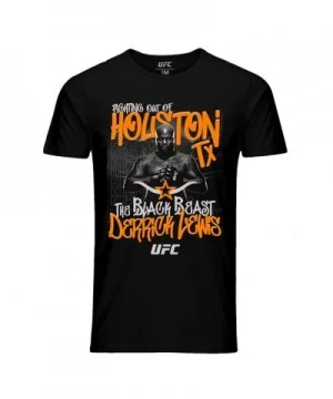 Men's UFC Derrick "The Black Beast" Lewis Houston Graffiti T-Shirt - Black $8.68 MEN'S