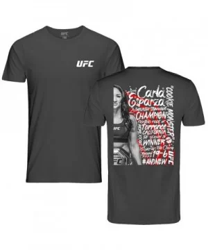 Men's UFC Carla "Cookie Monster" Esparza Stats T-Shirt - Black $13.44 MEN'S