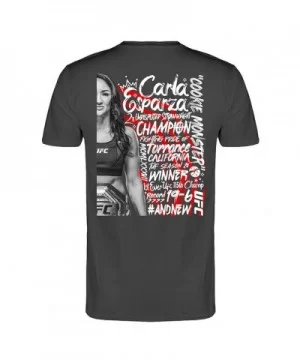 Men's UFC Carla "Cookie Monster" Esparza Stats T-Shirt - Black $13.44 MEN'S