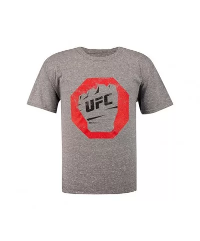 UFC Junior Distressed T-Shirt - Graphite Snow Heather $16.00 KID'S