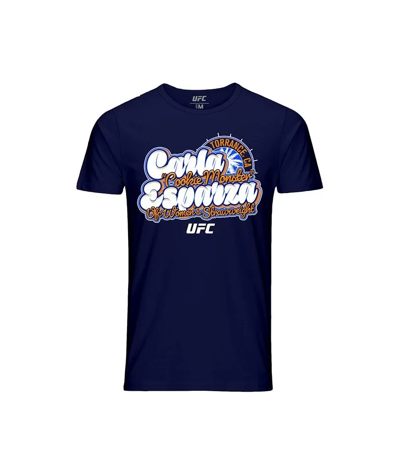 Men's UFC Carla "Cookie Monster" Esparza California T-Shirt - Navy $8.68 MEN'S