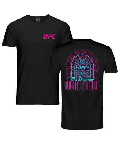 Men's UFC Dustin "The Diamond" Poirier Greatness is Within T-Shirt - Black $10.08 MEN'S