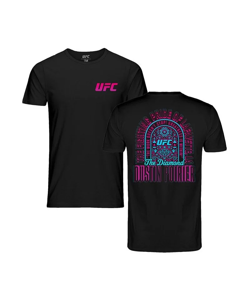 Men's UFC Dustin "The Diamond" Poirier Greatness is Within T-Shirt - Black $10.08 MEN'S