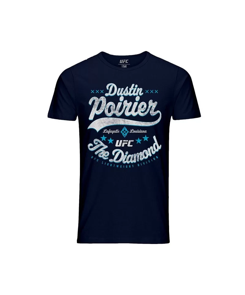 Men's UFC Dustin "The Diamond" Poirier Script T-Shirt - Navy $14.00 MEN'S