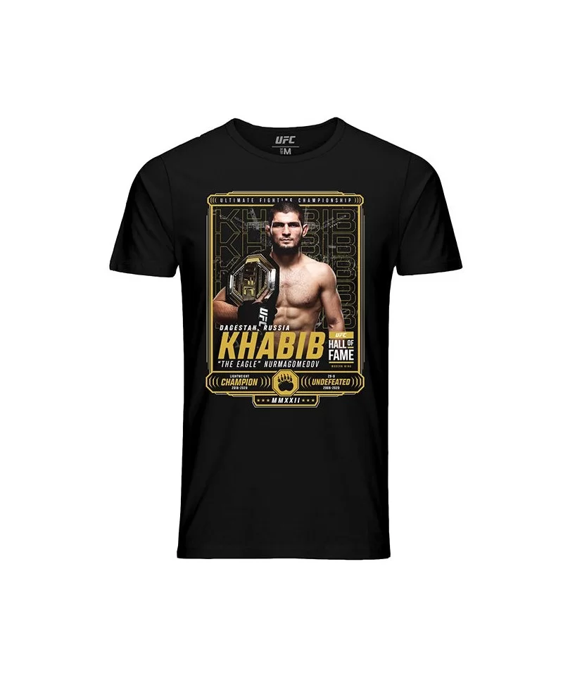 Men's UFC Khabib "The Eagle" Nurmagomedov Hall of Fame T-Shirt - Black $8.96 MEN'S