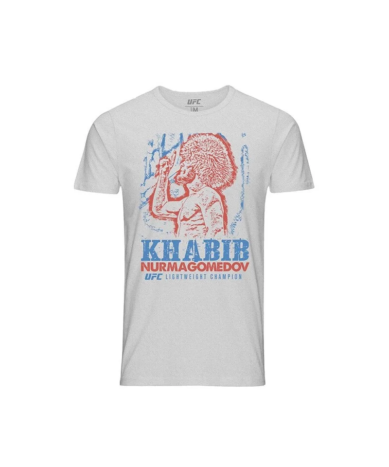 Men's UFC Khabib "The Eagle" Nurmagomedov Russian Sketch T-Shirt - Heather Grey $8.40 MEN'S