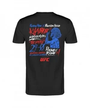 UFC Men's Khabib Nurmagomedov Goat T-Shirt - Black $10.08 MEN'S