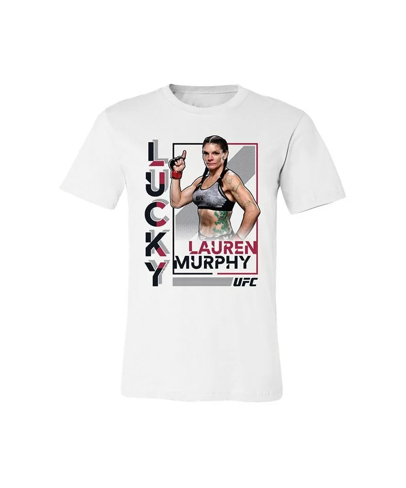 Men's UFC "Lucky" Lauren Murphy T-Shirt - White $12.88 MEN'S