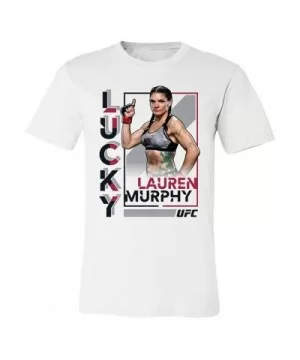 Men's UFC "Lucky" Lauren Murphy T-Shirt - White $12.88 MEN'S