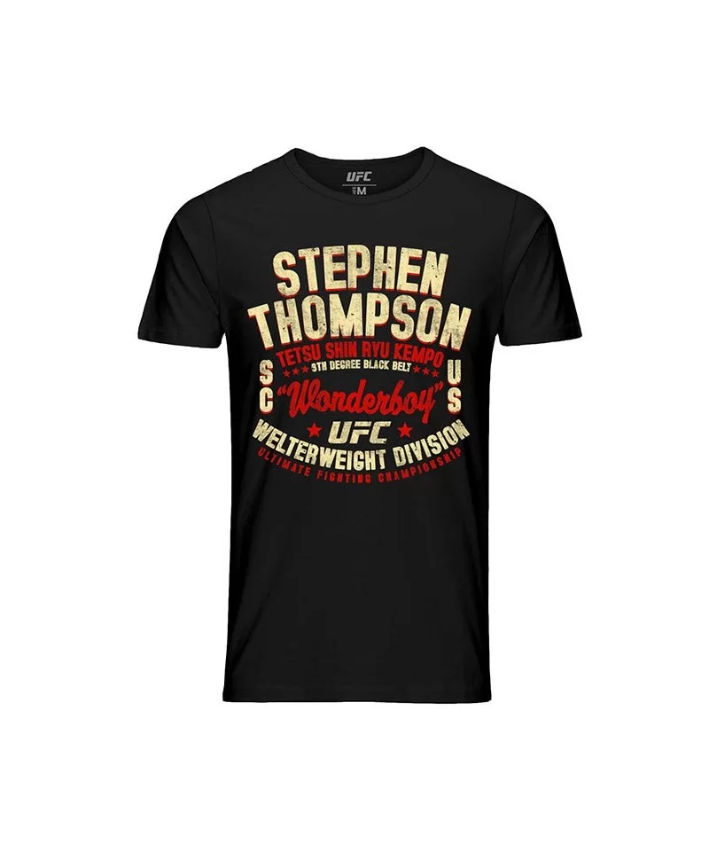 Men's UFC Stephen "Wonderboy" Thompson 6th Degree T-Shirt - Black $13.72 MEN'S