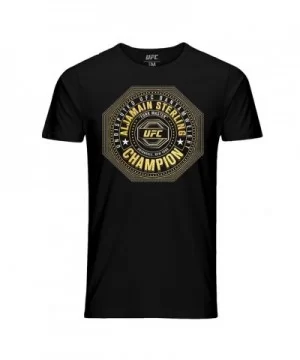 Men's UFC Aljamain "Funk Master" Sterling Champ Crest T-Shirt - Black $9.24 MEN'S