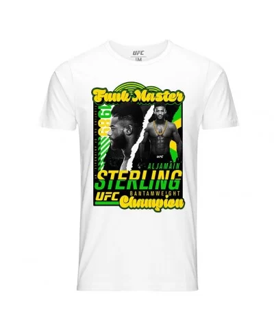 Men's UFC Aljamain "Funk Master" Sterling 1989 T-Shirt - White $14.00 MEN'S