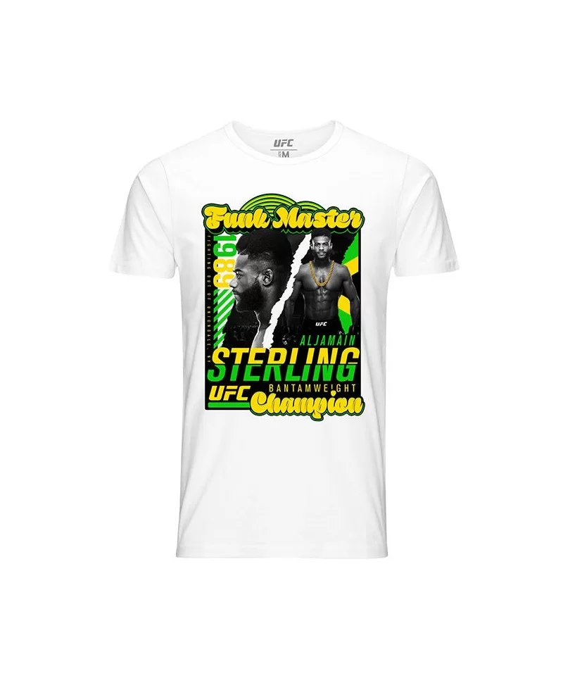 Men's UFC Aljamain "Funk Master" Sterling 1989 T-Shirt - White $14.00 MEN'S