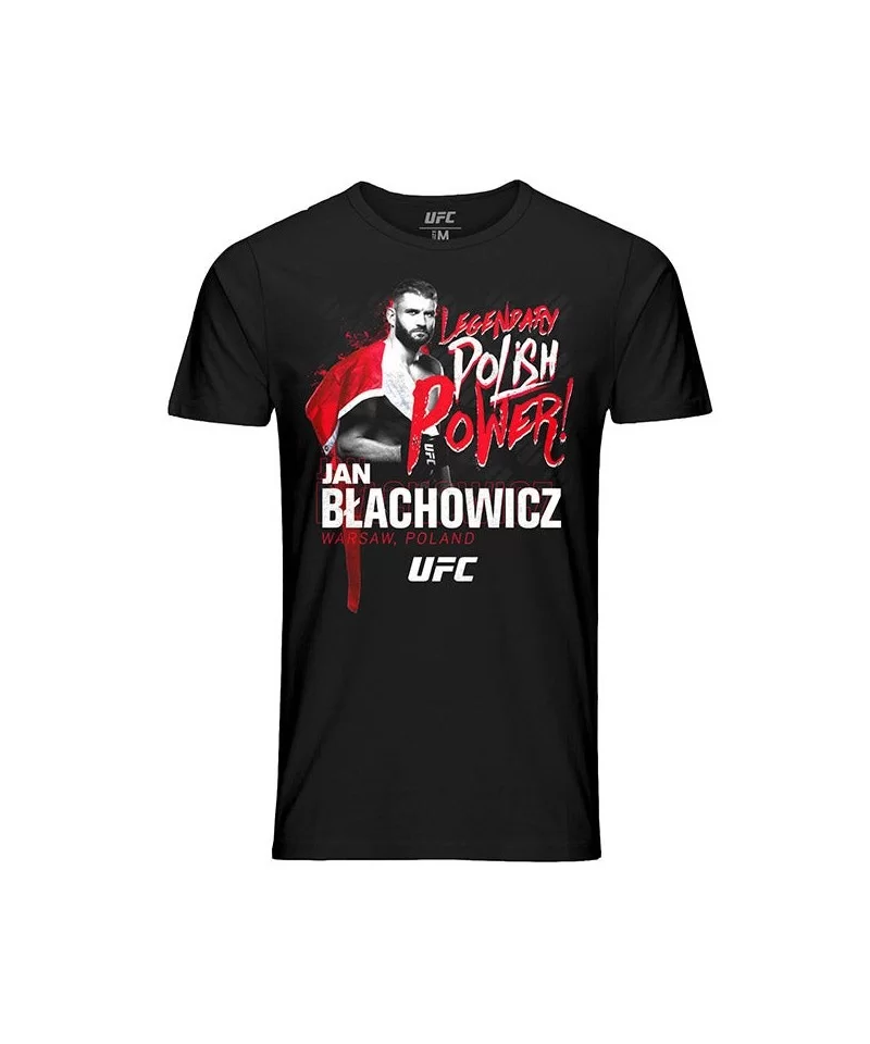 Men's UFC Jan Blachowicz Polish Power T-Shirt - Black $11.48 MEN'S