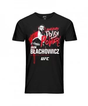 Men's UFC Jan Blachowicz Polish Power T-Shirt - Black $11.48 MEN'S