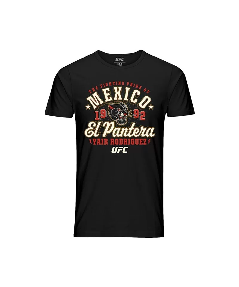 Men's UFC Yair "El Pantera" Rodriguez Crest T-Shirt - Black $13.72 MEN'S