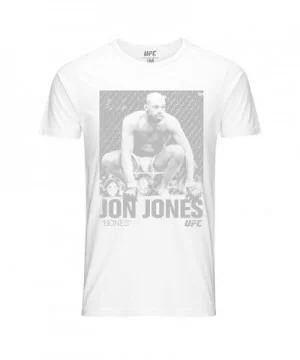 Men's UFC Jon "Bones" Jones ICON Graphic T-Shirt - White $13.16 MEN'S