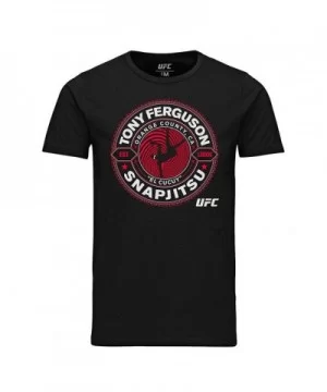 Men's UFC Tony "El Cucuy" Ferguson School of Snap Jitsu T-Shirt - Black $10.64 MEN'S