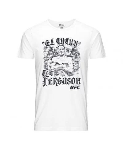 Men's UFC Tony "El Cucuy" Ferguson Demon Sketch T-Shirt - White $13.44 MEN'S