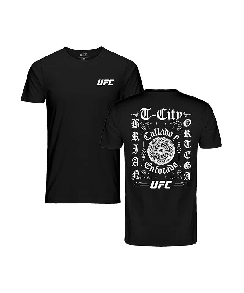 Men's UFC Brian "T-City" Ortega Quiet & Focused T-Shirt - Black $12.32 MEN'S