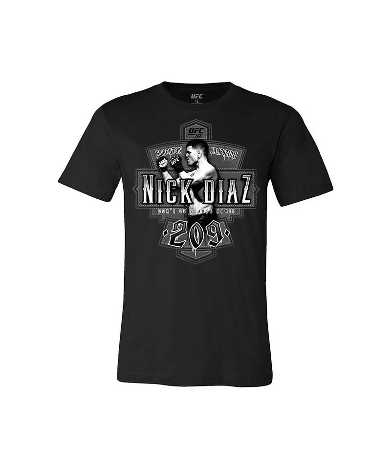 Men's UFC Nick Diaz "Don't Be Scared Homie" T-Shirt - Black $8.68 MEN'S