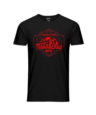 Men's UFC Islam Makhachev Emblem T-Shirt - Black $12.32 MEN'S