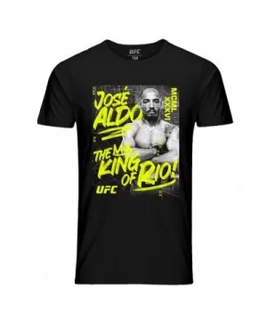 Men's UFC Jose Aldo King of Rio T-Shirt - Black $14.00 MEN'S