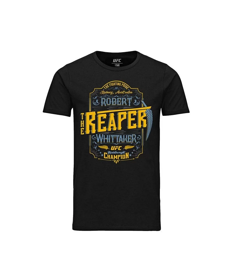 Men's UFC Robert "The Reaper" Whittaker Vintage Graphic T-Shirt $10.92 MEN'S