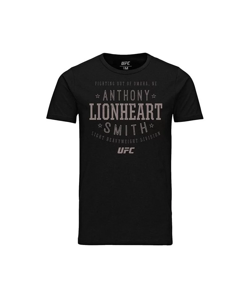 Men's UFC Anthony "Lionheart" Smith Stacked T-Shirt - Black $12.32 MEN'S