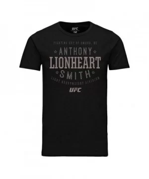 Men's UFC Anthony "Lionheart" Smith Stacked T-Shirt - Black $12.32 MEN'S