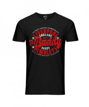 Men's UFC Paddy "The Baddy" Pimblett Crest T-Shirt - Black $13.16 MEN'S