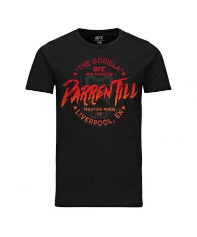 Men's UFC Darren Till Liverpool Gorilla T-Shirt - Black $12.32 MEN'S